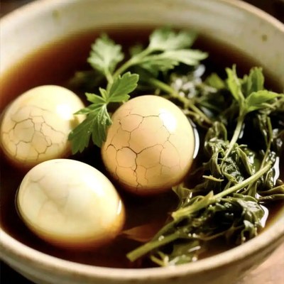 艾草煮鸡蛋